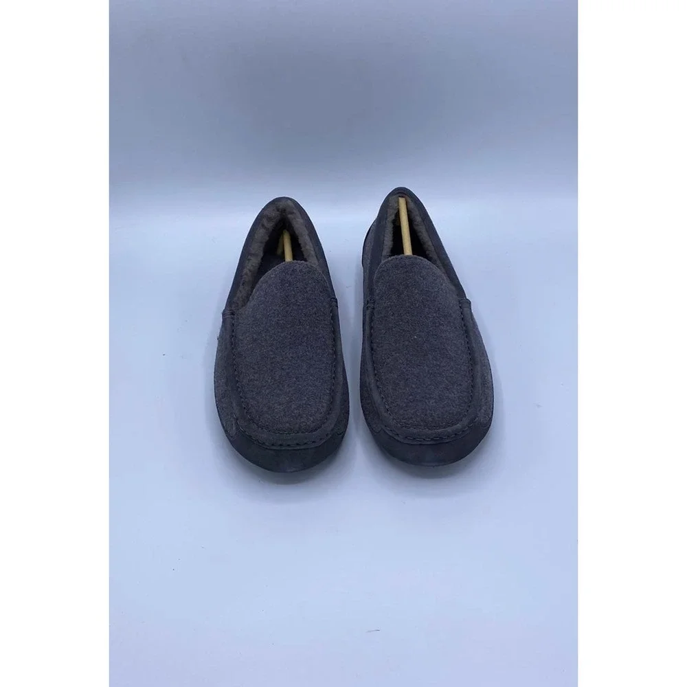 8M - [NEW] UGG Ascot Wool Men's Slipper‎ Grey 1103890